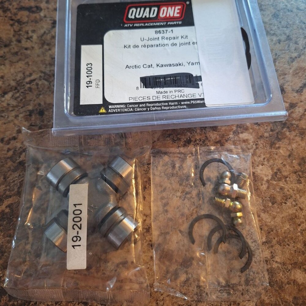 QuadOne ATV U Joint Repair Kit Arctic Cat Kawasaki Yamaha Replacement Pieces‎